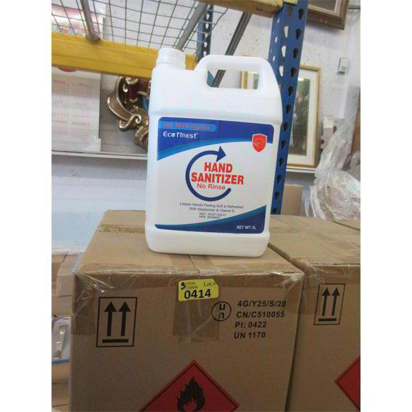3 Cases of 4 x 5 L Jugs of Hand Sanitizer - Eco Finest