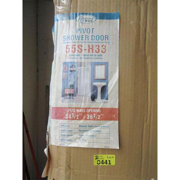 2 New Keystone Maxx Glass Pivot Shower Doors