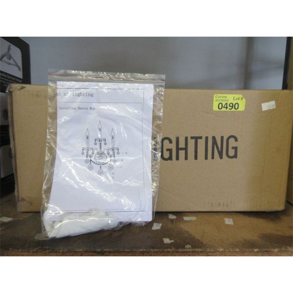 Ornate Crystal Wall Sconce