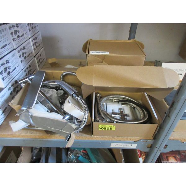 Shower Head and 4 Hand Held Sprayers