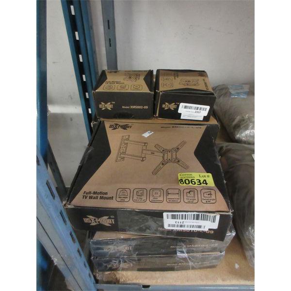 8 Assorted Full-Motion TV Wall Mounts 