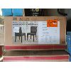 Image 1 : Twin Pack of New Grey Bonded Leather Dining Chairs 