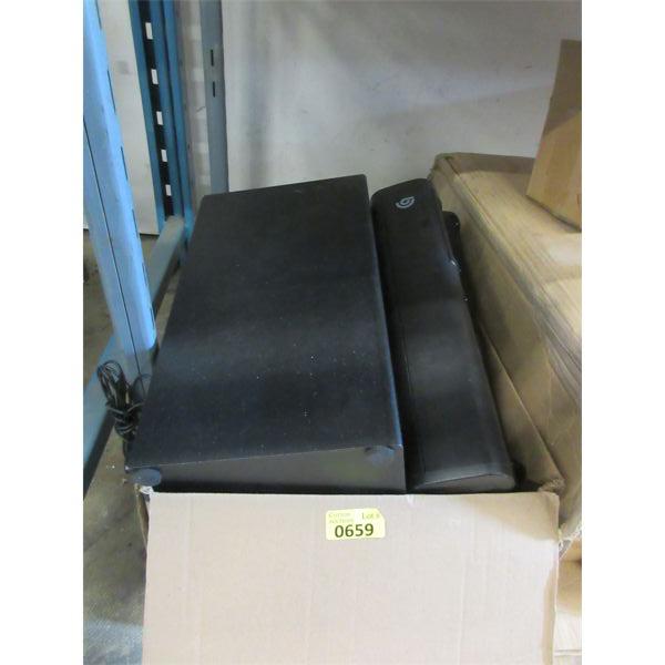 Box of Bomaker Soundbars & Subwoofers