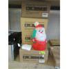 Image 1 : 13 New 10" Tall Illuminated Santas - Battery Operated