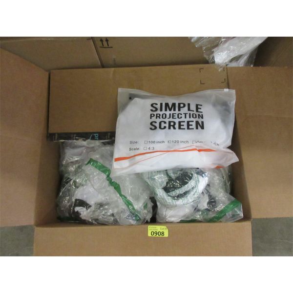 20 x 100" Simple Projection Screens - Cloth