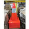 Image 1 : Case of 6 New Reflective Traffic Cones