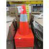 Image 1 : Case of 6 New Reflective Traffic Cones