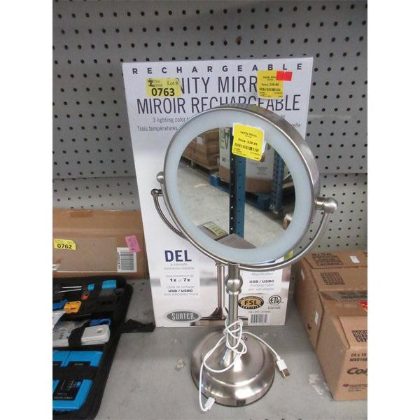 3 Rechargeable LED Vanity Mirrors 