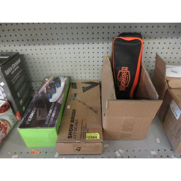 Extendible Snow Brush & 2 Car Vacuums