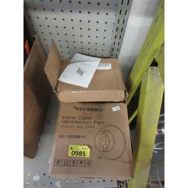 Window Mount Ventilator & Inline Duct Fan