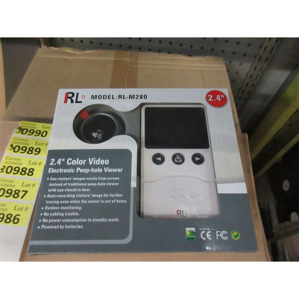 3 New Electronic Colour Video Peep Hole Viewers