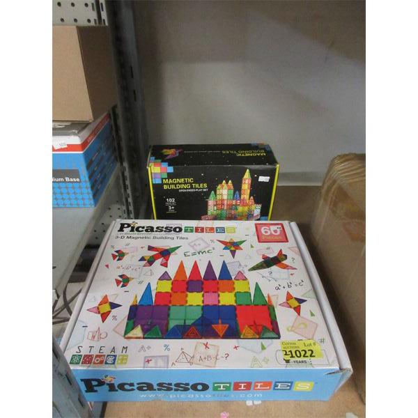 2 Sets of Magnetic Building Tiles