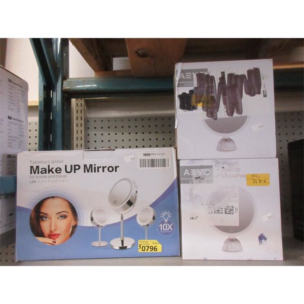 3 Piece Makeup Mirror Set & 2 Makeup Mirrors