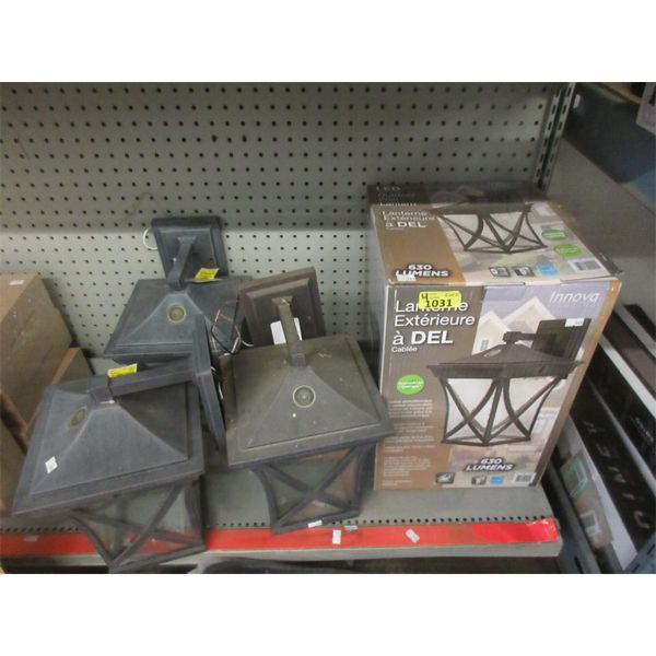 4 Innova LED 630 Lumens Outdoor Lanterns