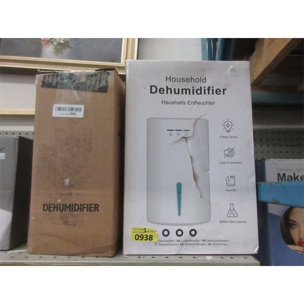 2 Assorted Household Dehumidifiers 