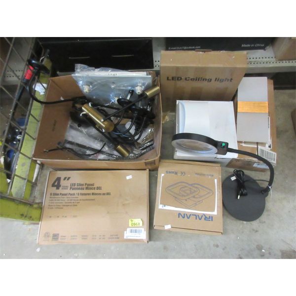 7 Piece Lot of Lamps & Lighting