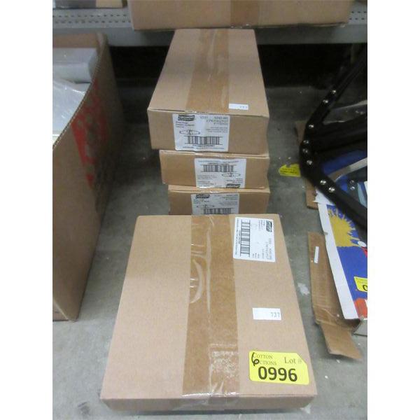 6 Boxes of Assorted New Metal Strap Hinges & T-Hinges