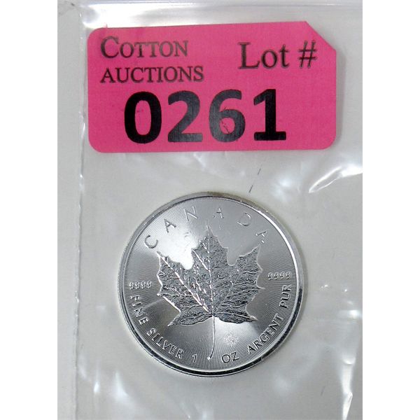 1 Oz .9999 Silver 2021 Canada Maple Leaf Coin 