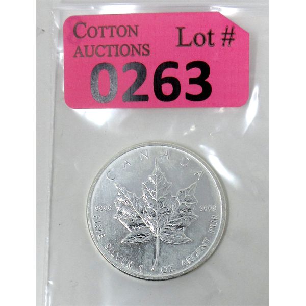 1 Oz .9999 Silver 2011 Canada Maple Leaf Coin 