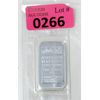 Image 1 : 1 Oz .999 Silver Johnson Matthey Serial Numbered Bar 