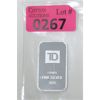 Image 1 : 1 Oz .999 Silver TD Bank Investor Bar