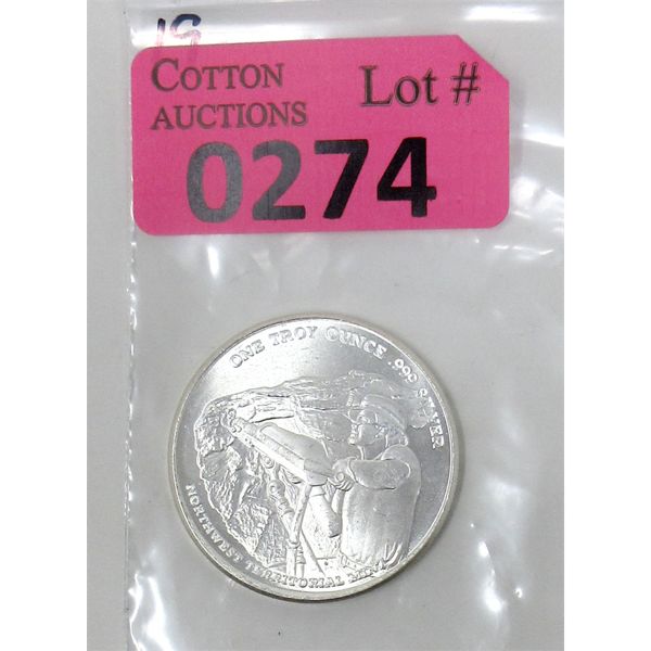 1 Oz .999 Silver NWTM Miner Round 