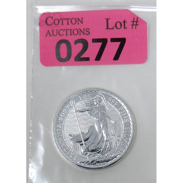 1 Oz .999 Silver 2023 First Ever King Charles Effigy Britannia Coin 