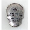 Image 2 : 10 Oz .999 Silver Colourized 3D Sugar Skull Bar 