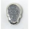 Image 2 : 2 Oz .999 Silver Colourized 3D Sugar Skull Bar