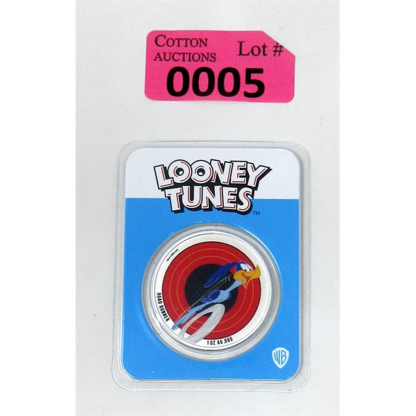 1 Oz .999 Silver 2023 Colourized Road Runner Coin 