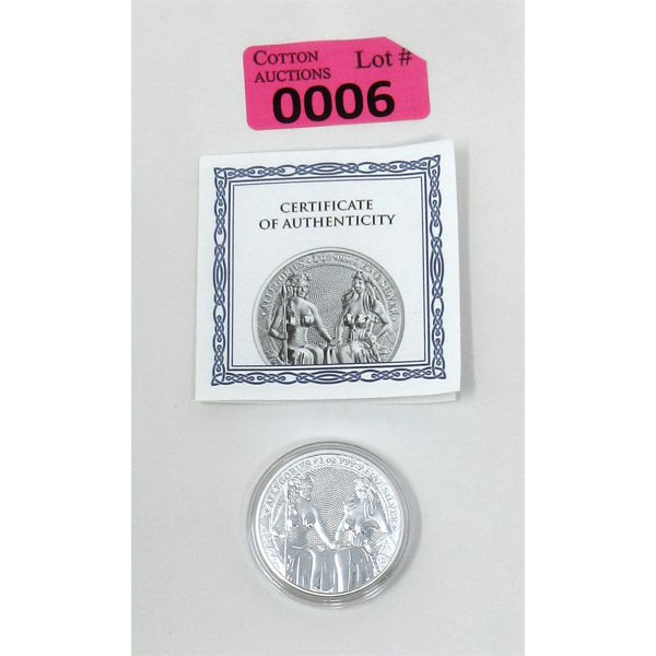 1 Oz .9999 Silver 2021 Allegories Australia & Germania Coin 
