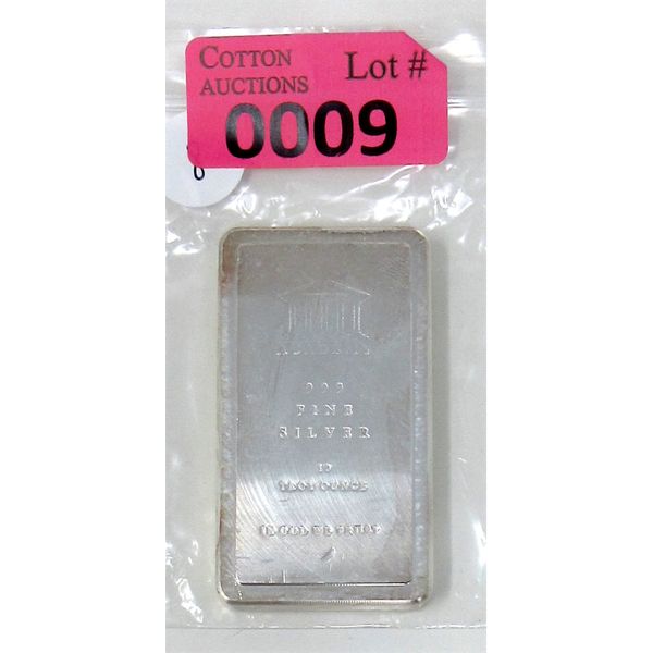 10 Oz .999 Silver Academy Stackable Bar 