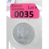 Image 1 : 1 Oz .9999 Silver 2012 Canada Maple Leaf Coin 