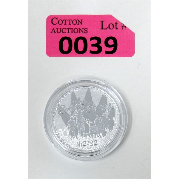 1 Oz .999 Silver 2022 The Rolling Stones Coin 