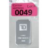 Image 1 : 1 Oz .999 Silver TD Bank Investor Bar 