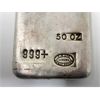 Image 2 : Rare 50 Oz .999+ Silver Johnson Matthey Hand Poured/ Stamped Bar