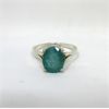 Image 2 : 3.15 Carat Oval Emerald Solitaire Ring 