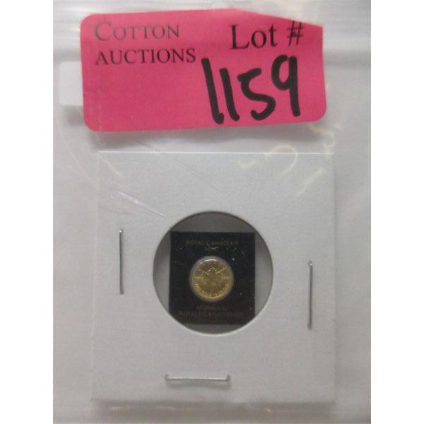 1 Gram .9999 Fine Gold 2022 Canada Maple Leaf Coin 