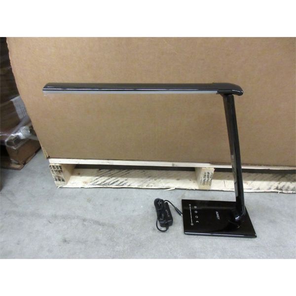 2 New Aukey Home LED Black Desk Lamps - Light Adjustable 