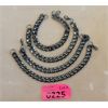Image 1 : 4 New Metal Curb Link Chain Bracelets