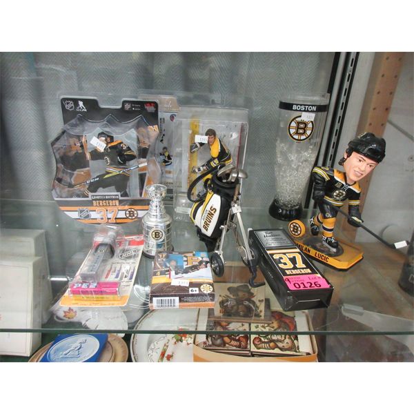 9 Pcs. Lot of Boston Bruins Hockey Memorabilia 
