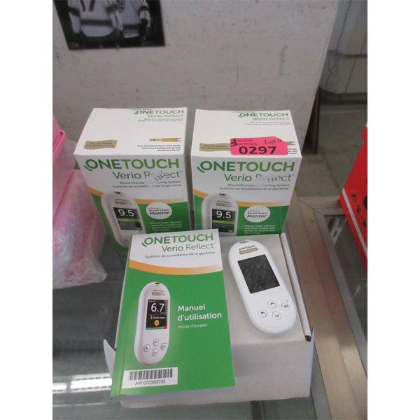 3 One Touch Verio Reflect Blood Glucose Monitors