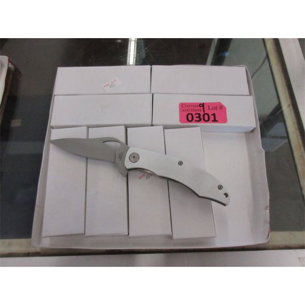 9 New Folding Knives with 3" Blades