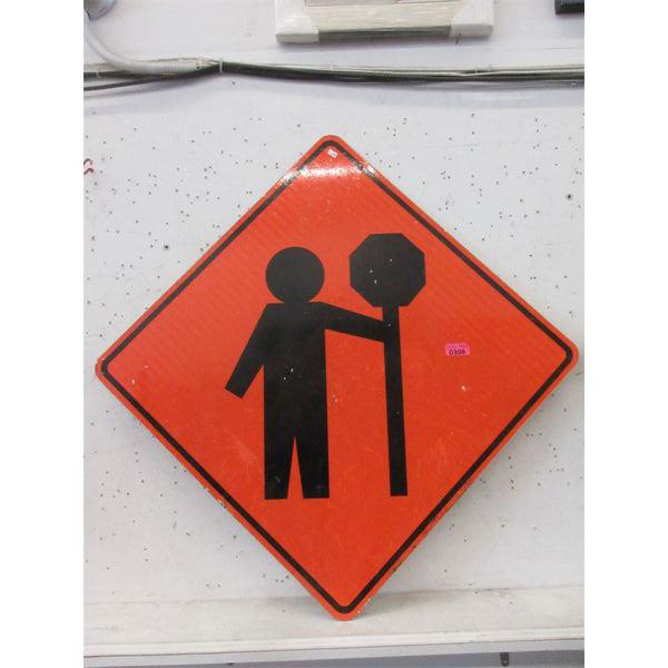 40" Reflective Metal "Road Construction" Sign