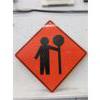 Image 1 : 40" Reflective Metal "Road Construction" Sign