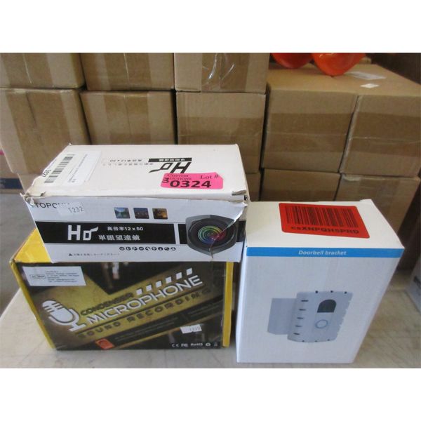 3 Piece Lot of Electronics & Telescope