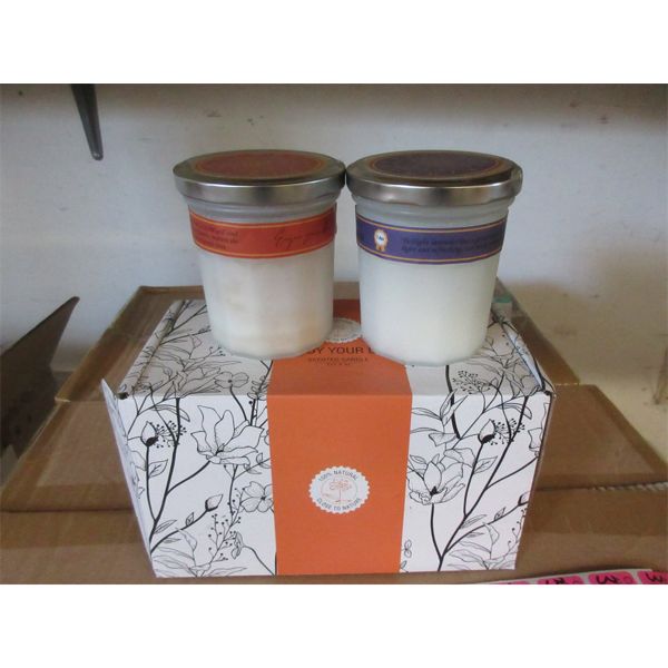 3 Sets of 2 Aromatherapy Jar Candles - 7.4 Oz