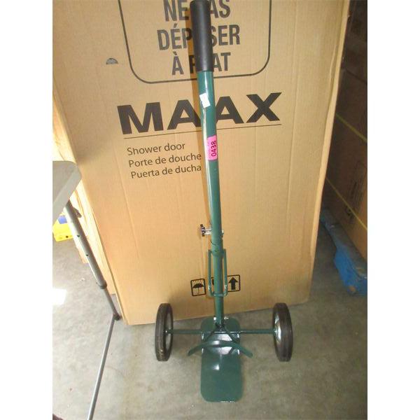 Green Metal Cylinder Tank Cart 