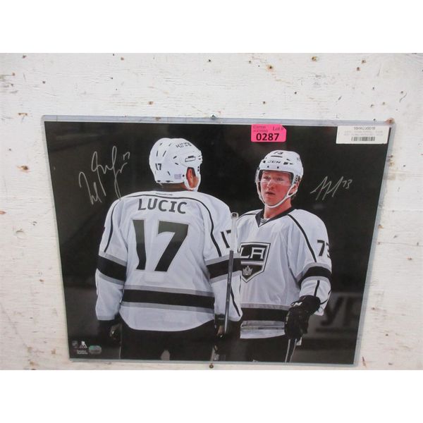 Signed Tyler Toffoli & Milan Lucic Framed Photo