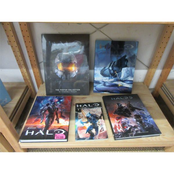 5 Halo Game Books & Poster Books